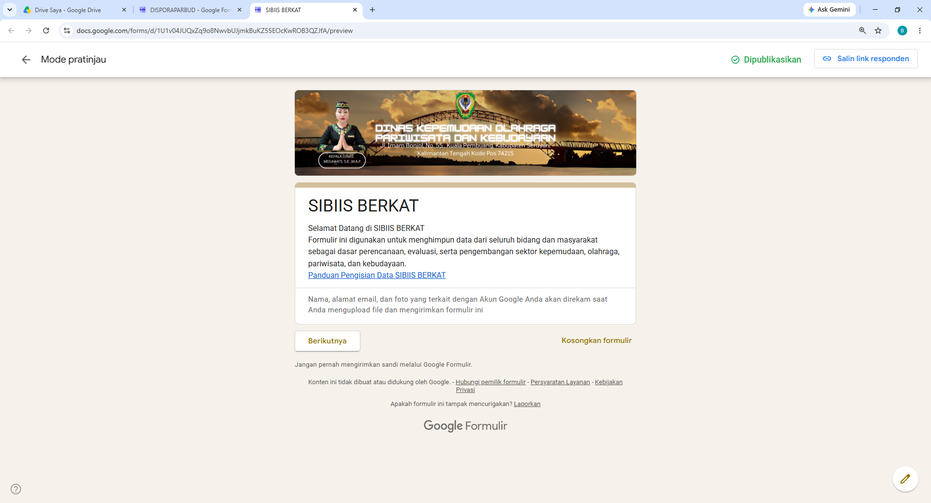 SIBIIS BERKAT